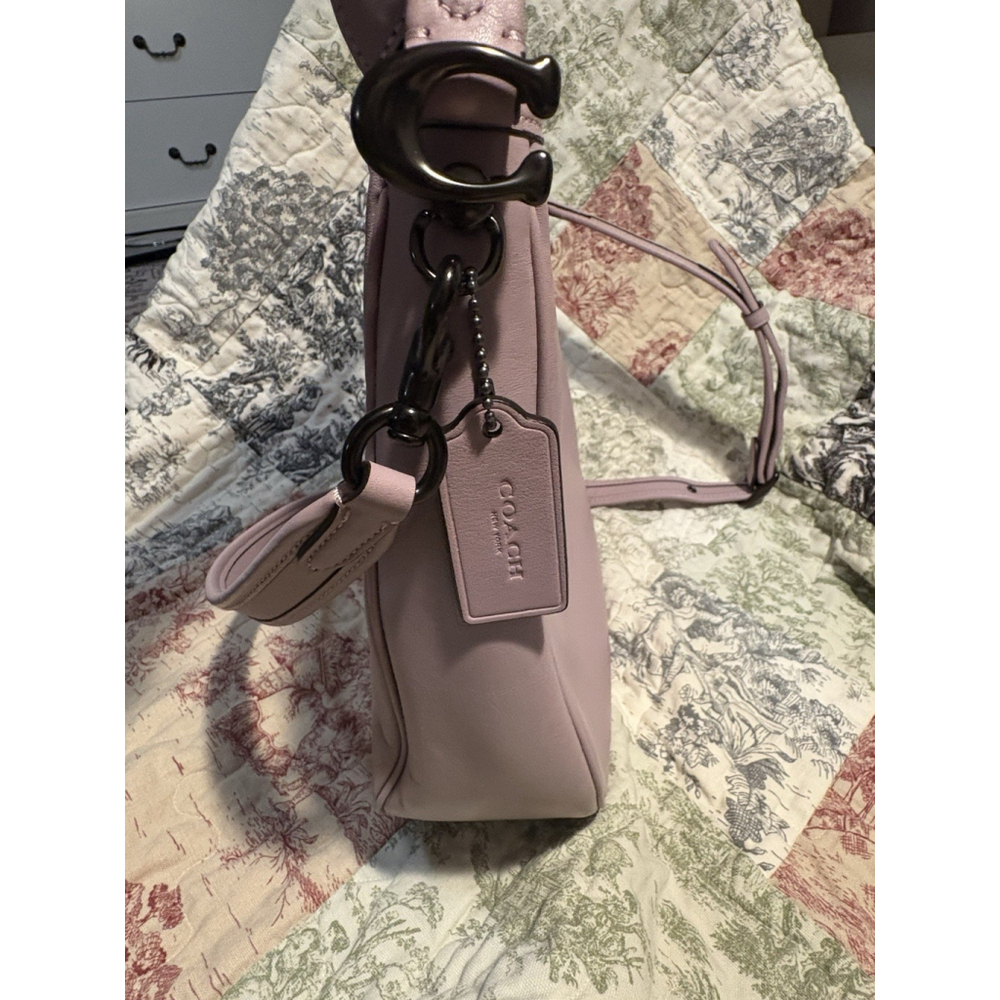 COACH Soft Tabby Hobo in Lilac Purple & Gunmetal Crossbody Shoulder Bag - Picture 10 of 16